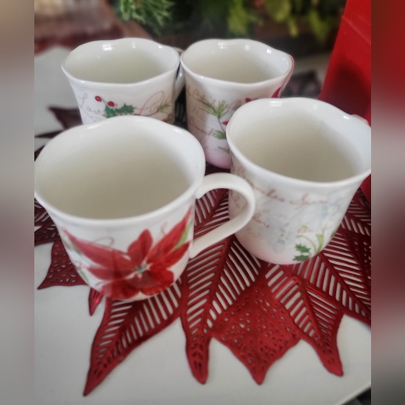 Lenox Winter Meadow set of 4 mugs - Picture 4 of 6